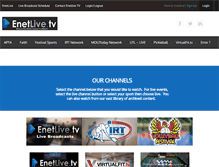 Tablet Screenshot of enetlive.com